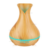 400ml Aroma Essential Oil Diffuser Ultrasonic Air Humidifier with Wood Grain electric LED Lights aroma diffuser for home