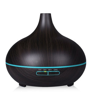 300ml Air Humidifier Essential Oil Diffuser wood grain Aromatherapy diffusers Aroma purifier MistMaker led light for Home