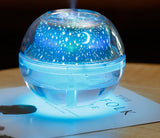 USB Crystal night lamp projector 500ml air humidifier