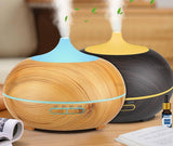 300ml Aroma Diffuser Aromatherapy Wood Grain Essential Oil Diffuser Ultrasonic Cool Mist Humidifier for Office Home