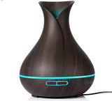 400ml Aroma Essential Oil Diffuser Ultrasonic Air Humidifier with Wood Grain electric LED Lights aroma diffuser for home