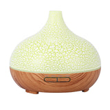 400ml Air humidifier with creative crackle light wood