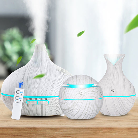 Aroma Air Humidifier Wood Aroma Essential Oil Diffuser