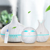 Aroma Air Humidifier Wood Aroma Essential Oil Diffuser