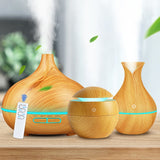 Aroma Air Humidifier Wood Aroma Essential Oil Diffuser